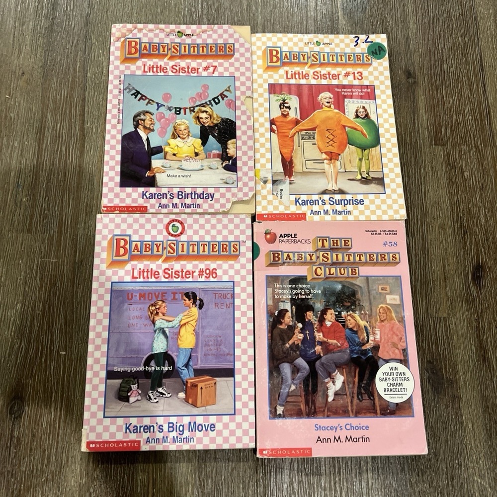 Babysitter Club Book Lot Of 4 Vintage 1990s Books